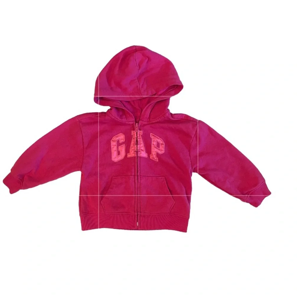 GAP Kids Fuchsia Full Zip Hoodie Size 3T